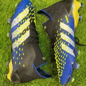 Adidas Predator Freak.1 FG Superlative Men's Football Boots - Blue / Black / White / Yellow