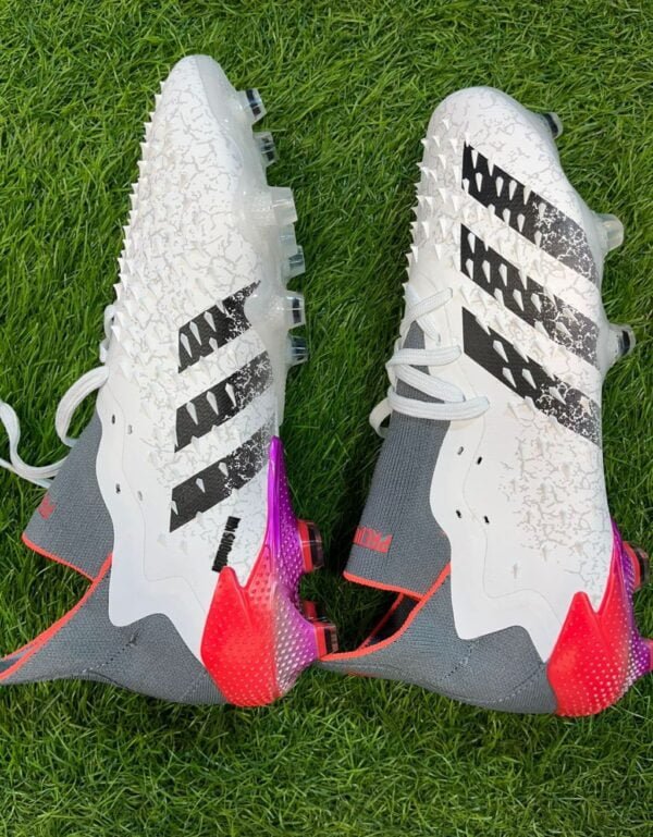 adidas Predator Freak .1 Low Cut FG Firm Ground Soccer Cleat White/Metallic Iron/Solar Red