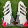 adidas Predator Freak .1 Low Cut FG Firm Ground Soccer Cleat White/Metallic Iron/Solar Red