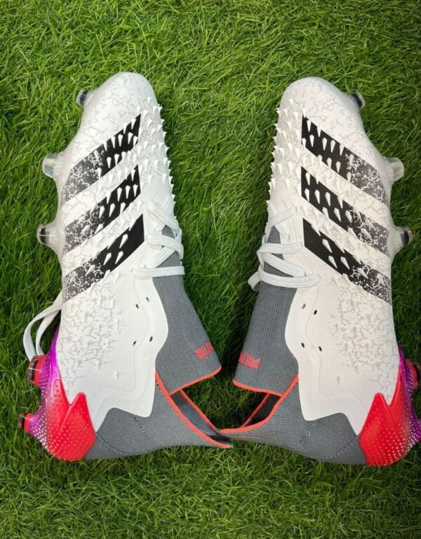adidas Predator Freak .1 Low Cut FG Firm Ground Soccer Cleat White/Metallic Iron/Solar Red