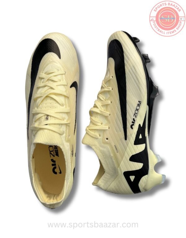 Nike Air Zoom White and Black Football Shoes Man