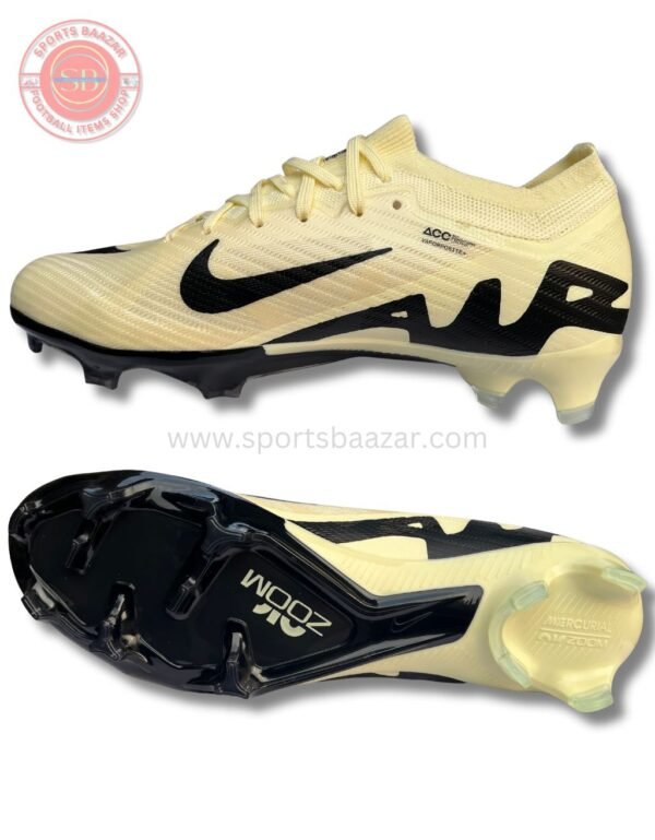 Nike Air Zoom White and Black Football Shoes Man