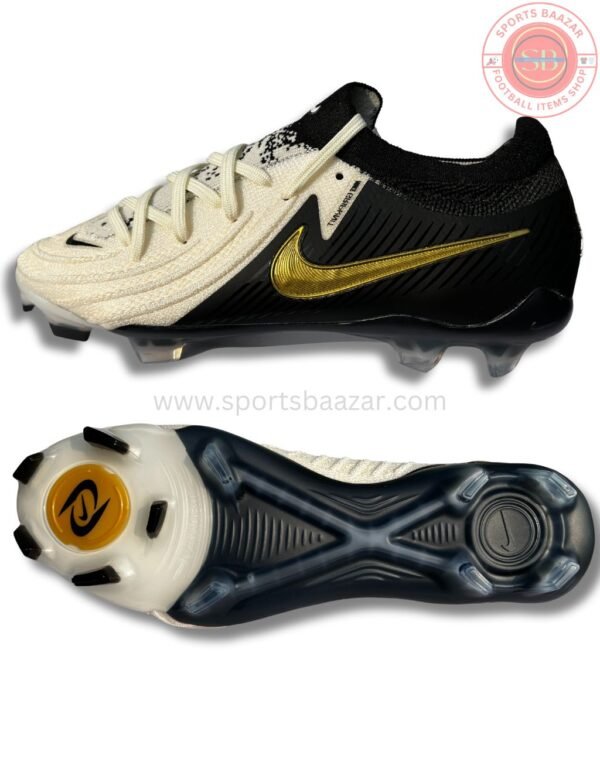 Nike Phantom GX II Pro FG Mad Ready - White/Black/Gold Men's Football Shoes