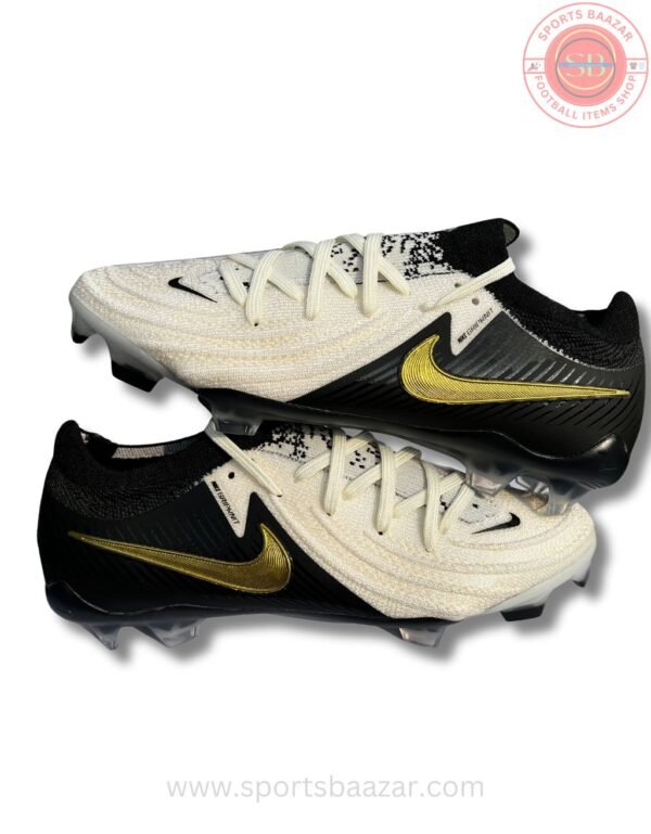 Nike Phantom GX II Pro FG Mad Ready - White/Black/Gold Men's Football Shoes