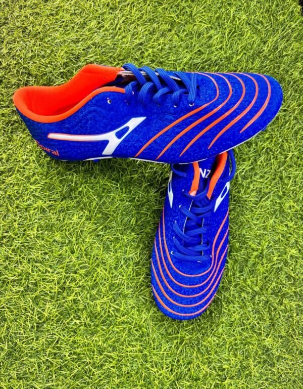 Anza Spiral Football Shoes For Men (Blue/Orange)