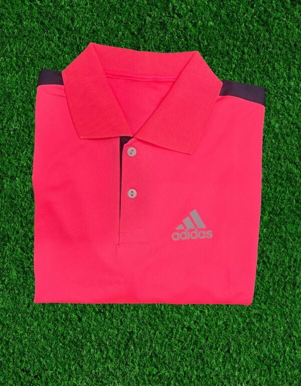 High-Performance Men's Dri-Fit Pink Polo T-Shirt Jersey for Active Lifestyle