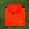 High-Performance Men's Dri-Fit Orange Polo T-Shirt Jersey for Sports