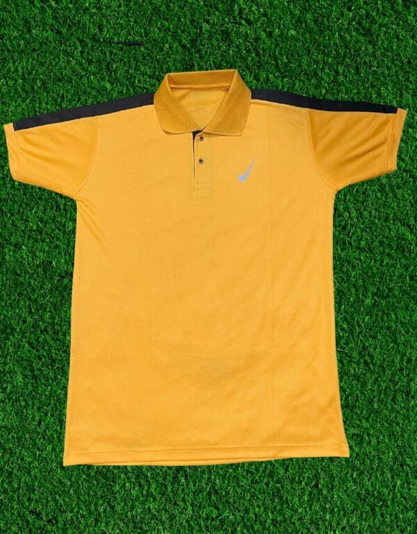 Stylish and Comfortable Men's Dri-Fit Yellow Polo T-Shirt Jersey for All Occasions