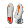 Nike Air Zoom Mercurial Vapor 16 FG Cleats - Pro-Level White/Orange Design