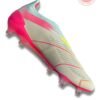 Adidas Predator Laceless FG Soccer Cleats – White/Pink Premium Design