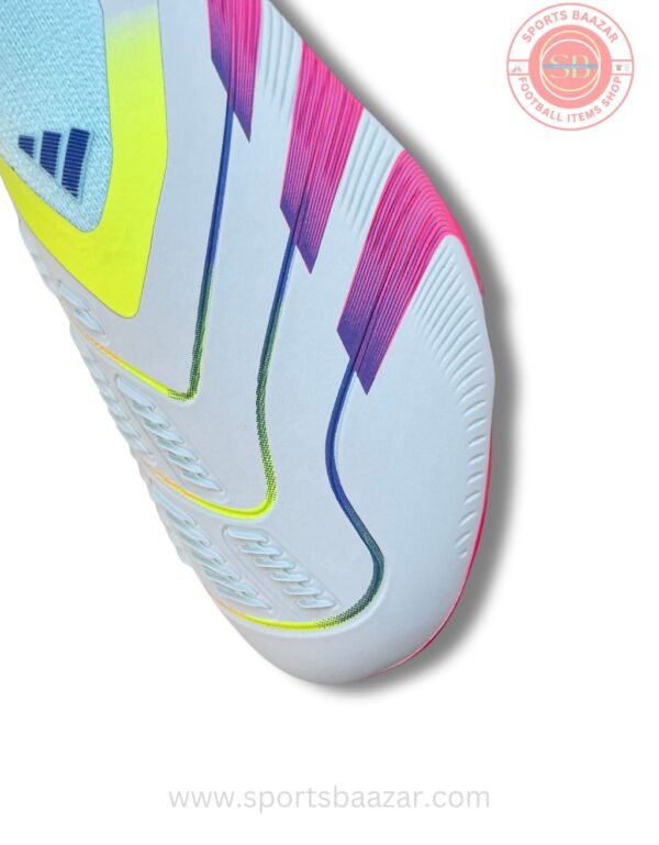 Adidas Predator Laceless FG Soccer Cleats – White/Pink Premium Design