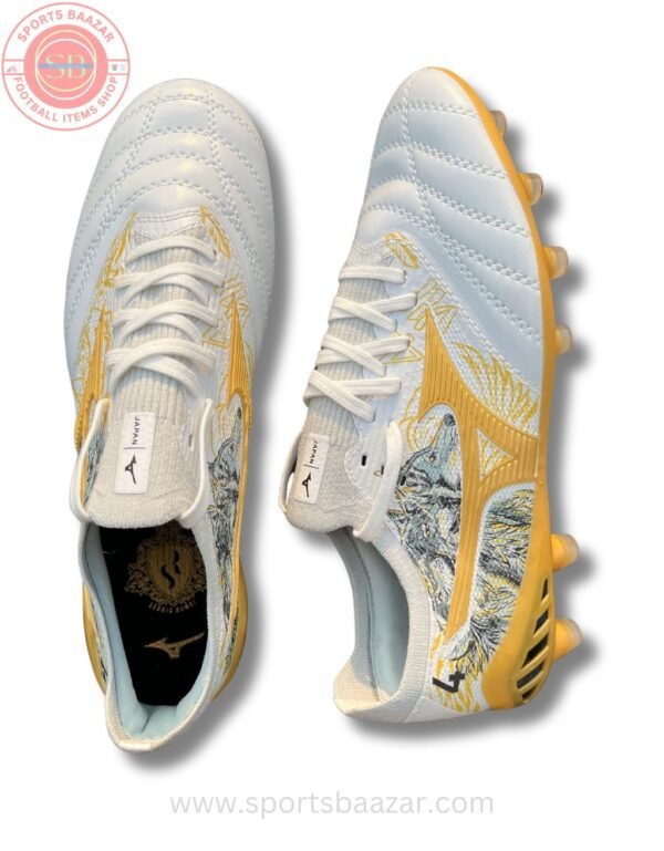 Mizuno Sergio Ramos Morelia Neo 3 Beta SR4 Elite Sneakers – White & Gold