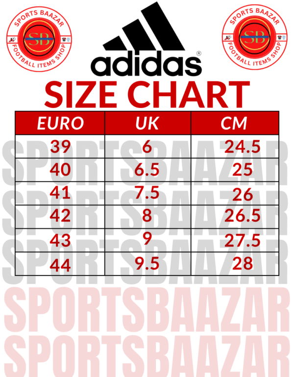 Adidas Size Chart