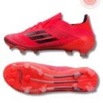 Adidas F50 Adizero FG Soccer Boots – Lightweight Red/Black Cleats
