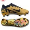Nike Men’s Mercurial Vapor 15 Elite FG – Premium Gold/Black Design