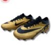 Nike Men’s Mercurial Vapor 15 Elite FG – Premium Gold/Black Design