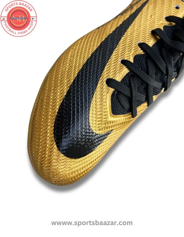 Nike Men’s Mercurial Vapor 15 Elite FG – Premium Gold/Black Design