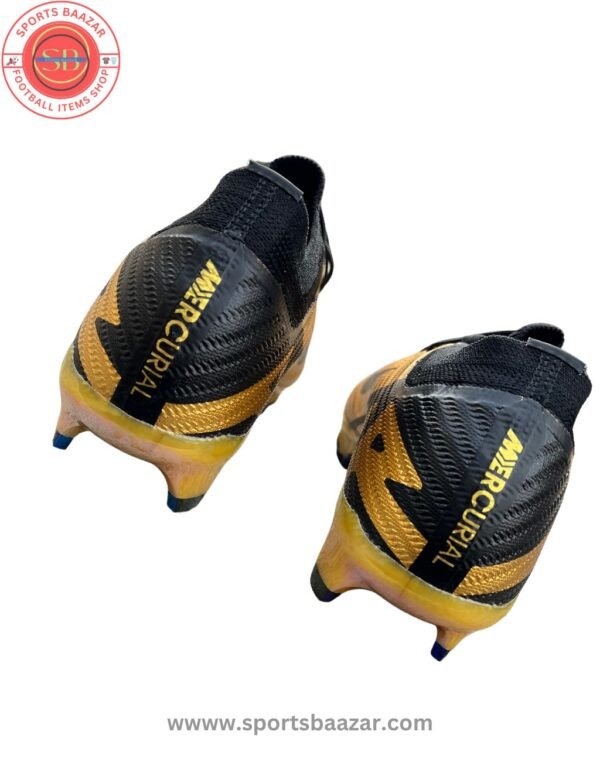 Nike Men’s Mercurial Vapor 15 Elite FG – Premium Gold/Black Design