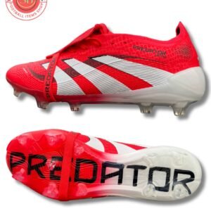 Adidas Predator Elite FG Football Boots – Red Foldover Tongue Edition