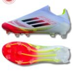 Adidas F50 Elite Laceless Firm Ground Football Boots – White Performance