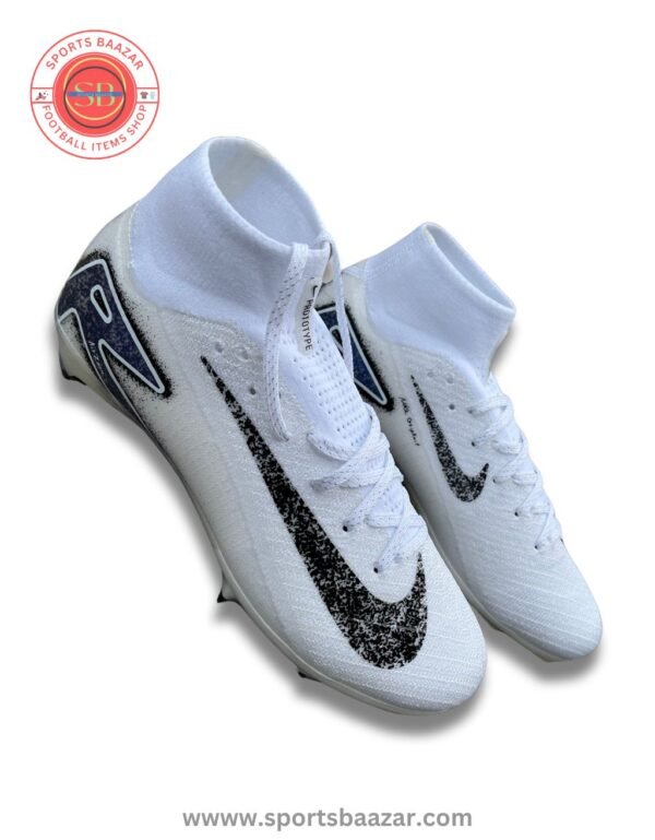 Nike Mercurial Superfly 10 FG Elite Football Boots – White/Black Edition