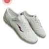 Puks Ultimate White Football Shoes – Durable PU Upper with Lace-Up Closure
