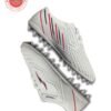 Puks Ultimate White Football Shoes – Durable PU Upper with Lace-Up Closure