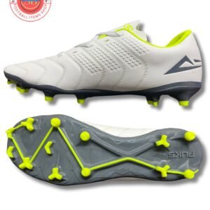 Puks Bexter White Football Boots – Lightweight Firm Ground Cleats