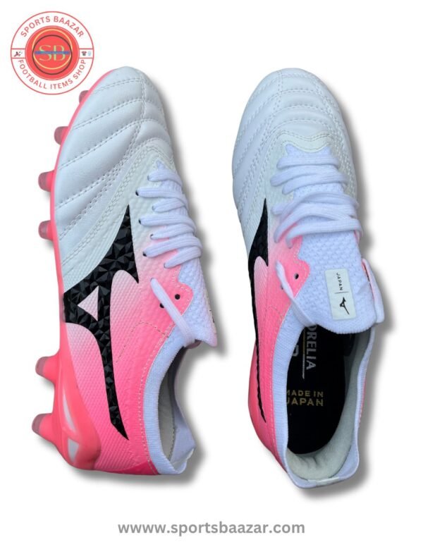 Mizuno Morelia Neo 4 FG Soccer Cleats – White Pink Speed Edition