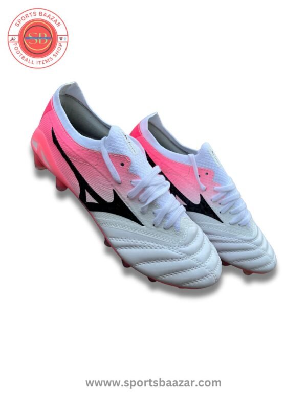 Mizuno Morelia Neo 4 FG Soccer Cleats – White Pink Speed Edition