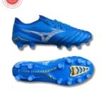 Mizuno Morelia Neo 4 Pro FG Football Boots – Blue & White K‑Leather