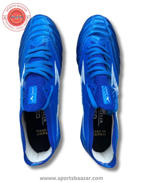 Mizuno Morelia Neo 4 Pro FG Football Boots – Blue & White K‑Leather