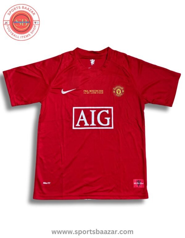 Manchester United 2008 Retro Jersey – Champions League Final Edition