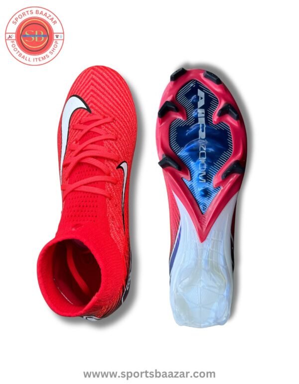 Nike Air Zoom Superfly 10 FG Red Football Boots – High Ankle Grip