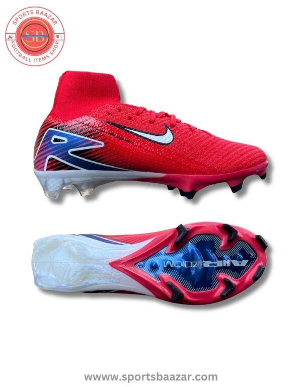 Nike Air Zoom Superfly 10 FG Red Football Boots – High Ankle Grip