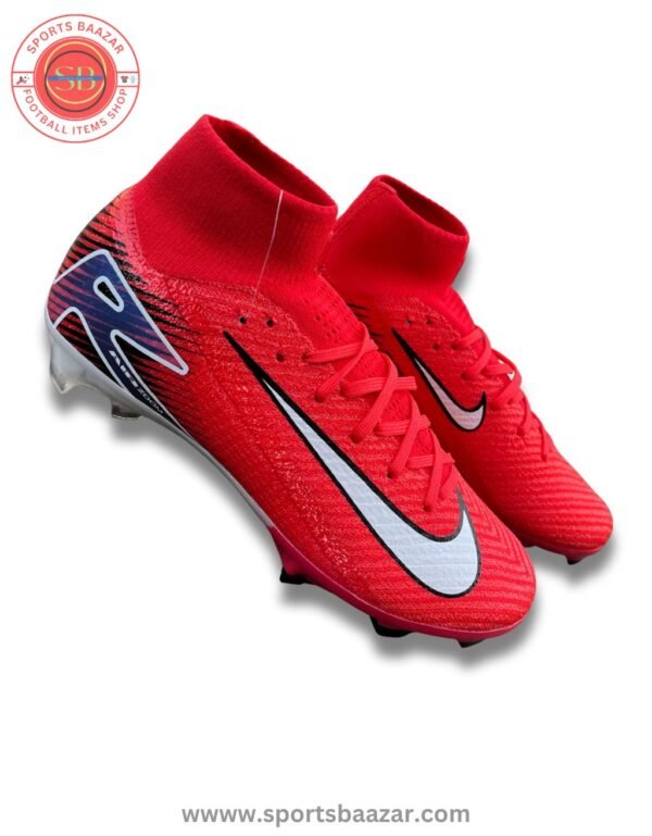 Nike Air Zoom Superfly 10 FG Red Football Boots – High Ankle Grip