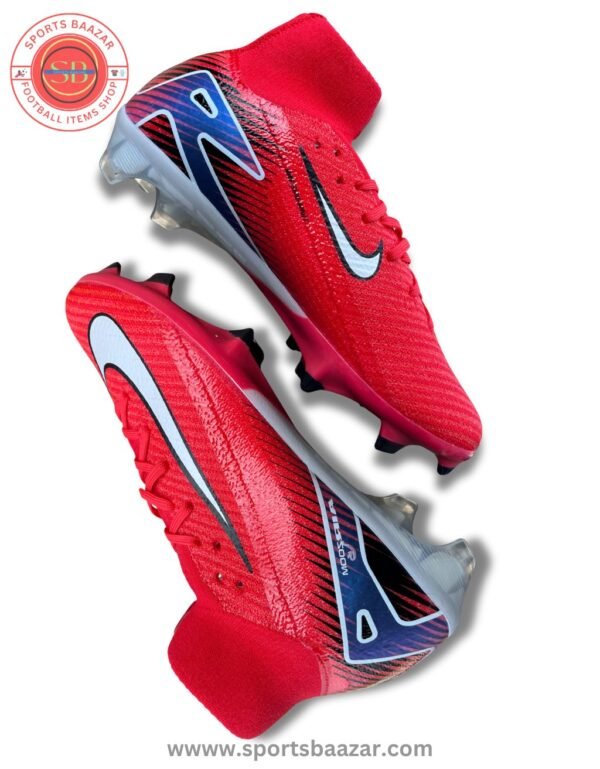 Nike Air Zoom Superfly 10 FG Red Football Boots – High Ankle Grip