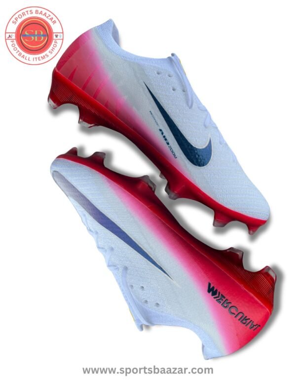 Nike Zoom Vapor 16 Elite LV8 Firm-Ground Soccer Cleats – Red White – Lightweight Speed Boot