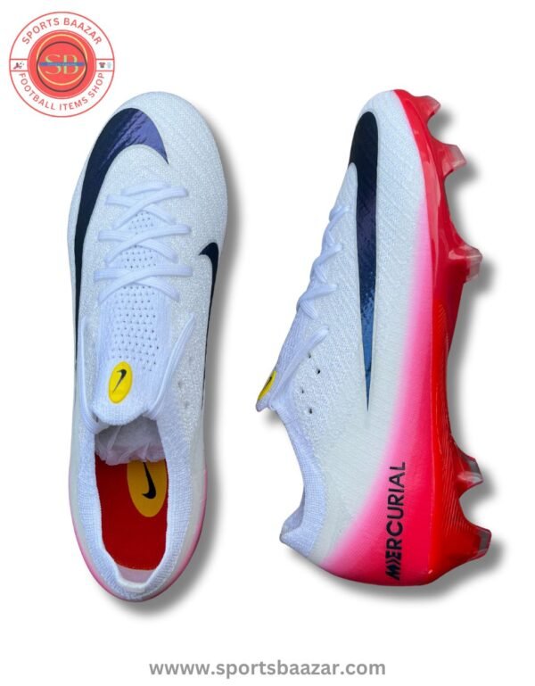 Nike Zoom Vapor 16 Elite LV8 Firm-Ground Soccer Cleats – Red White – Lightweight Speed Boot