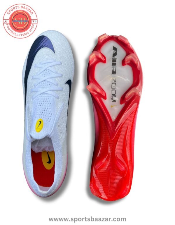 Nike Zoom Vapor 16 Elite LV8 Firm-Ground Soccer Cleats – Red White – Lightweight Speed Boot