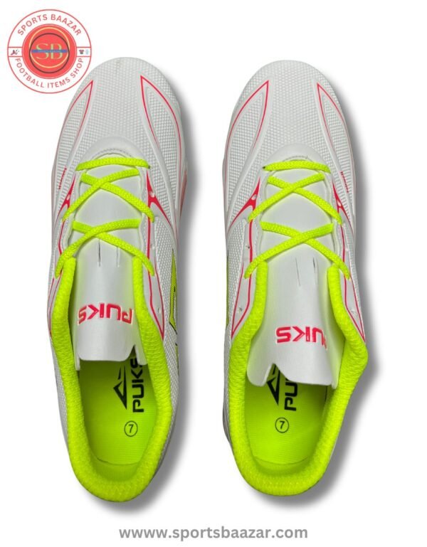 Puks Farewell FG Football Boots – White/Red Performance Cleats