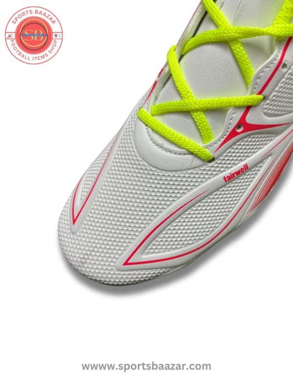 Puks Farewell FG Football Boots – White/Red Performance Cleats