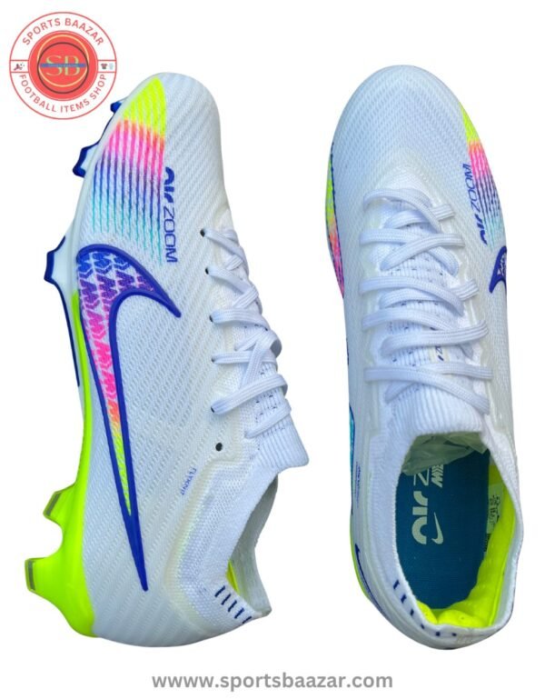 Nike Zoom Mercurial Vapor 15 Elite FG White Multicolour – Speed-Focused Soccer Cleats