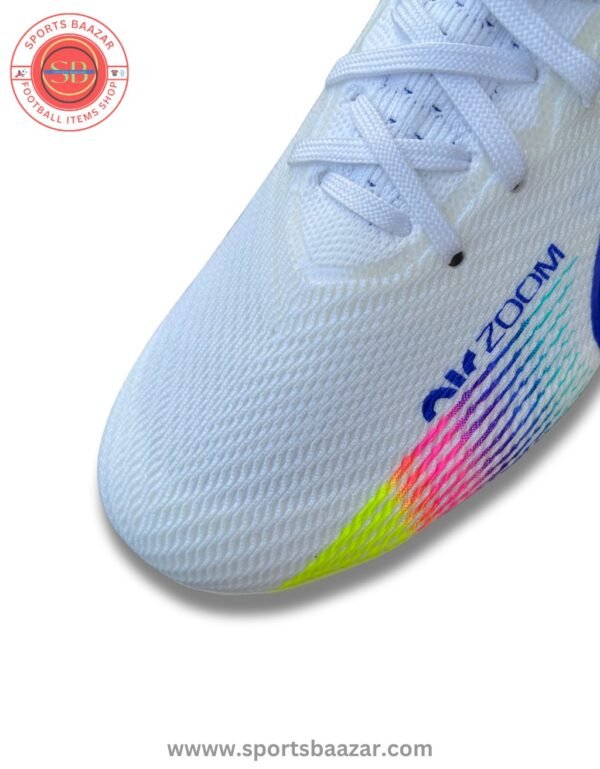 Nike Zoom Mercurial Vapor 15 Elite FG White Multicolour – Speed-Focused Soccer Cleats