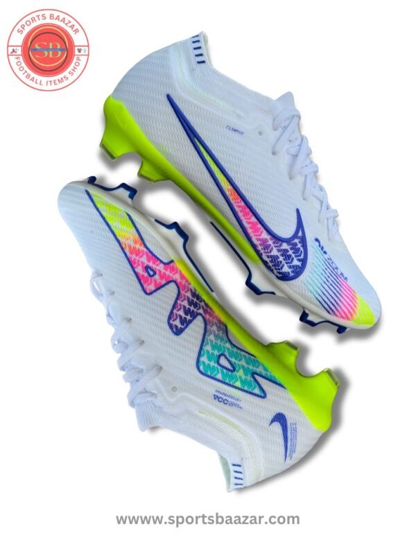 Nike Zoom Mercurial Vapor 15 Elite FG White Multicolour – Speed-Focused Soccer Cleats