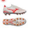 Mizuno Morelia Neo IV Beta Elite FG Football Boots – White Radiant Red Soccer Cleats