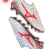 Mizuno Morelia Neo IV Beta Elite FG Football Boots – White Radiant Red Soccer Cleats